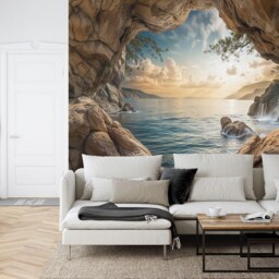 Coastal Cave Arch Wallpaper Mural, Peel & Stick Art Print - thumbnail 3