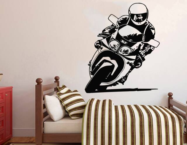 Motocross Motorcycle Wall Decal Removable Dirt Bike Decor 4271 - image 1