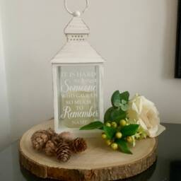 Personalised Memorial Lantern Sympathy Keepsake For Loss Of Loved One - Bereavement Gift - thumbnail 3