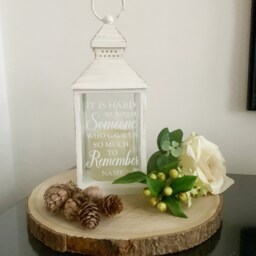 Personalised Memorial Lantern Sympathy Keepsake For Loss Of Loved One - Bereavement Gift - thumbnail 2