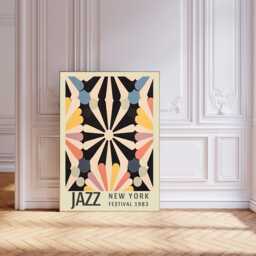 Jazz Festival Art Print, Poster, San Sebastian Wall Decor, Art, Music Abstract Print - thumbnail 1