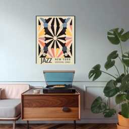 Jazz Festival Art Print, Poster, San Sebastian Wall Decor, Art, Music Abstract Print - thumbnail 3