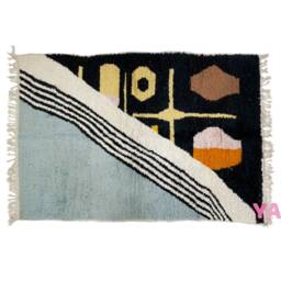 Yakiti - 5X8Ft Moroccan Rug, Beni Ourain Area Modern Wool Living Room Beniourain Handmade Soft Carpet, 152 cm X 261 - thumbnail 3
