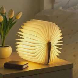 Winnie The Pooh Quote Book Lamp, Braver Than You Believe Folding Light, A Milne Inspired Inspirational Reading Best Friend Gift - thumbnail 4