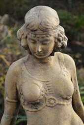 "Art Deco Female Statue Egyptian Style ""Cleopatra" - thumbnail 2