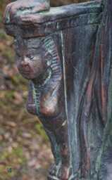 "Art Deco Female Statue Egyptian Style ""Cleopatra" - thumbnail 4