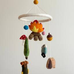 Camping Baby Mobile, Outdoor Adventure, Happy Camper Crib Trees & Tent, Backpack, Mini Van, Shower's Gift, Unique Nursery Gift - thumbnail 3