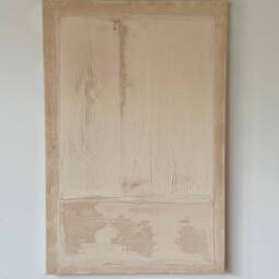 Large Abstract Textured Art Wabi-Sabi Neutral Painting - 24x36 - thumbnail 2