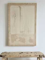 Large Abstract Textured Art Wabi-Sabi Neutral Painting - 24x36 - thumbnail 1