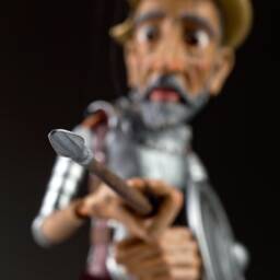 Don Quichotte Marionette Puppet, 18 Inches/45 cm, Hand Made in Prague - thumbnail 2