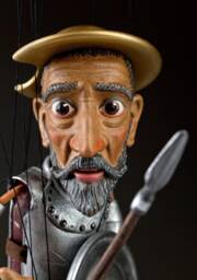 Don Quichotte Marionette Puppet, 18 Inches/45 cm, Hand Made in Prague