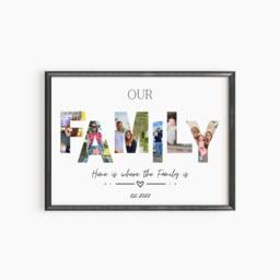 Custom Family Photo Letter Print Personalised Home Decor, Digital Download - thumbnail 2