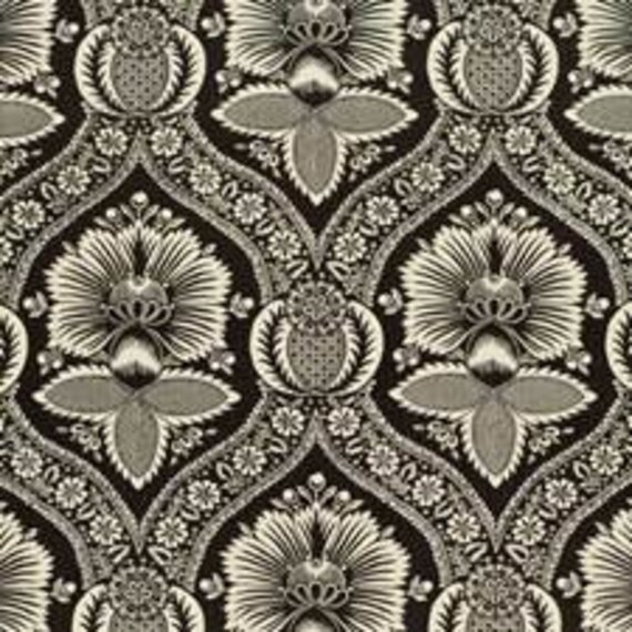 Villandry Damask Print in Charcoal Or Mineral - Listing Is For One Pillow - image 1