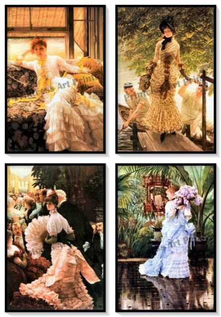 James Tissot Victorian Society Art Prints, Set Of 4 - image 1