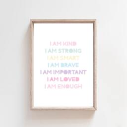 Set Of 3 Girls Nursery Prints, Affirmation Print, Love, Bedroom Decor, Wall Art, Decor - thumbnail 2