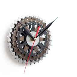 Bicycle Parts Wall Clock, Unique Gift Idea For Cyclist Boyfriend Husband Father Brother, Handmade Industrial Decor, Anniversary - thumbnail 3