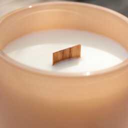 Citrine Crystal Soy Candle, Wooden Wick, Bergamot Guava Scent, Self Care, Hand Poured - thumbnail 2