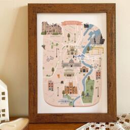 Belfast Map, Illustrated Map Of Belfast, Poster, Print, Art, Illustration, Gift, Travel - thumbnail 2