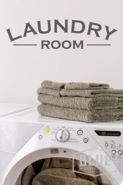 Laundry Room Vinyl Wall Decal Matte Finish - image 1