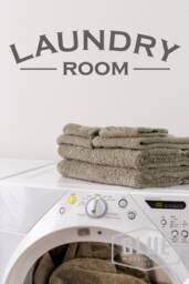 Laundry Room Vinyl Wall Decal Matte Finish - thumbnail 1