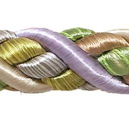 Pair Of Elegant Lilac Gold Curtain & Drapery Rope Tiebacks, 18 Inch Long, Approx. 1/2 Thick, Style# Brtbm Color# Winter Lilac - 8426 - thumbnail 3