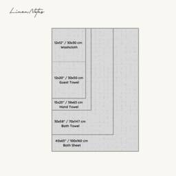 White Waffle Towel Set, Bathroom Towel, Linen Body Large Bath Sauna - thumbnail 4