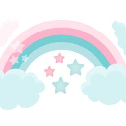 Rainbow Wall Decal For Girls Room - Colorful Nursery Sticker Kids Bedroom Decor Vinyl Art Playrooms - thumbnail 2