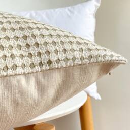 Green Tribal Hemp Hand Woven Natural Dye Color Hmong Lumbar Pillow Cover - thumbnail 4