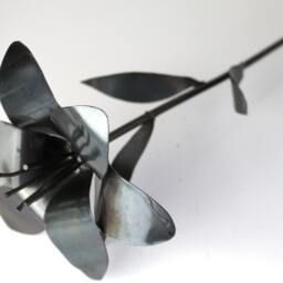 Metal Flower, Lily, 11Th Anniversary, 6Th 4Th Wedding Bouquet, Flowers - thumbnail 3