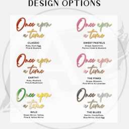 Once Upon A Time Wall Sign - Sweet Pastels Nursery Decor - thumbnail 4