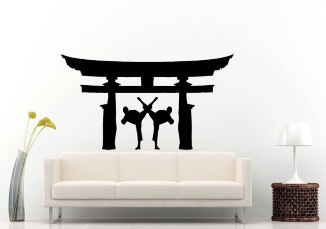Karate Martial Arts Fighting Sports Kimono Japanese Culture Diy Wall Stickers Decals Vinyl Mural Decor Art L2171 - image 1
