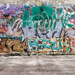 Graffiti Art Wallpaper 3D Wall Sticker Decor Street Mural Vinyl Exclusive Design Photo - thumbnail 2