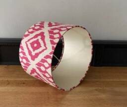 Ikat Bold Begonia Luxury Lampshade. Bespoke. Handmade Table Or Pendant Shades in 20cm, 30cm 40cm - thumbnail 4