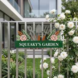Personalised Metal Garden Sign, Custom Name Sign, Decor, Gardener Sign, Garden Wall Art, Yard Decor, Gardening Gifts For Dad - thumbnail 3