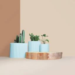 Planter Pot, 3D Printed Cactus, Succulent Planters , Mid Century Idea Gift For Home, Home Decor - thumbnail 3