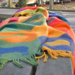 Check Sheep Wool Throw - Woven Blanket Made From Pure Colourful Plaid - thumbnail 2