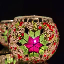 7 Variations Turkish Handmade Candle Holder, Mosaic Gift, Home Decor, Christmas Gift - thumbnail 2