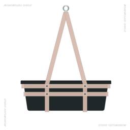 Hanging Basket Leather Herb Garden Organic Planter Handmade Natural Plant Holder Gift Idea For Gardeners Green Home Decor - thumbnail 2