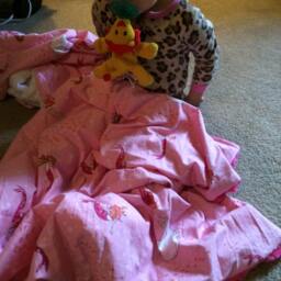 "Pink Mermaid & Hot Minky Baby Blanket ""Olive" - thumbnail 3