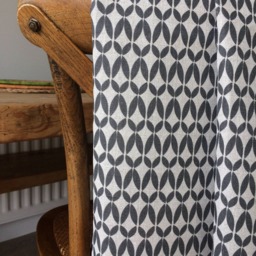 Sample Only - Curtains Made To Measure? Just Need Pole Length & Drop Quote Black/Natural Linen - thumbnail 3