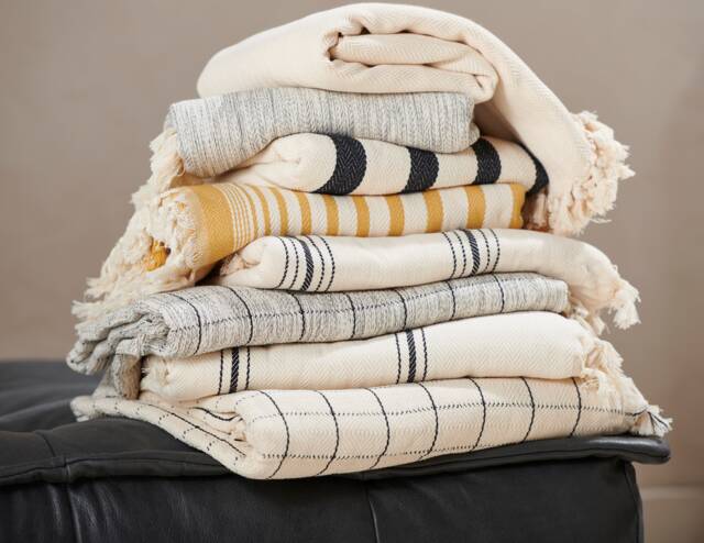 Turkish Cotton Bedspread Oversized Handwoven Bedspread, Ivory Throw Bed Blanket - image 1