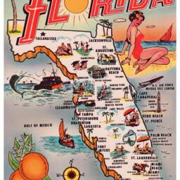Reprint Of A Vintage Travel Poster To Florida - thumbnail 3