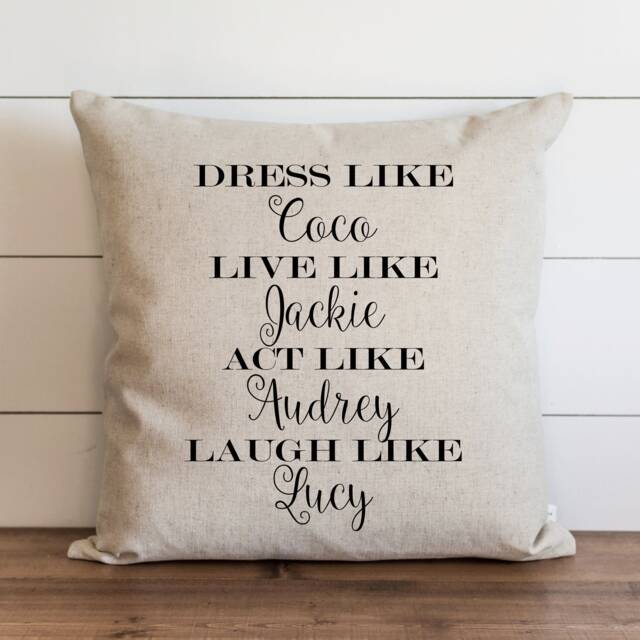 Dress Like Coco // 18 X 20 Pillow Cover Everyday Throw Gift Accent Cushion - image 1