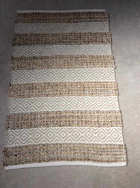 "Jute Handmade, Boho Rug, Hippie Vegan 27""x45""" - image 1