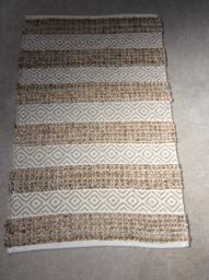 "Jute Handmade, Boho Rug, Hippie Vegan 27""x45""" - thumbnail 1