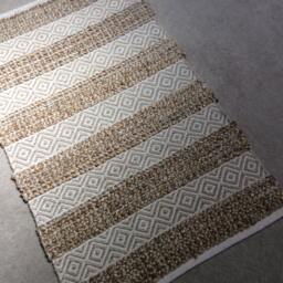 "Jute Handmade, Boho Rug, Hippie Vegan 27""x45""" - thumbnail 4