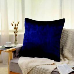 Crushed Velvet Filled Cushions Cushion Pad Square Soft Luxury Plush Plain Zipped Cover Premium Quality - thumbnail 3