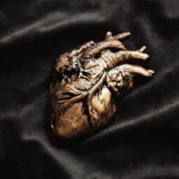 Anatomical Heart Wall Hanging/Goth Valentines Gift Gothic Home Decor Witchy Romantic Sculpture Dark Academia Oddity Human Anatomy - thumbnail 3