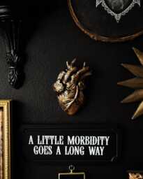 Anatomical Heart Wall Hanging/Goth Valentines Gift Gothic Home Decor Witchy Romantic Sculpture Dark Academia Oddity Human Anatomy