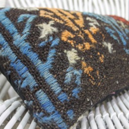 Turkish Pillow, Kilim Pillow Cases, Pillows, 10x20 Suzani Cushion, Geometric Nursery Cover, Ottoman Case, 994 - thumbnail 3
